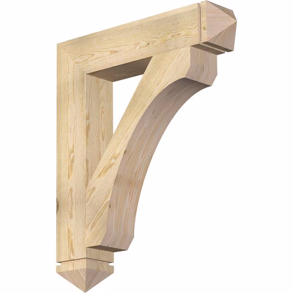 Legacy Arts & Crafts Rough Sawn Bracket, Douglas Fir, 6